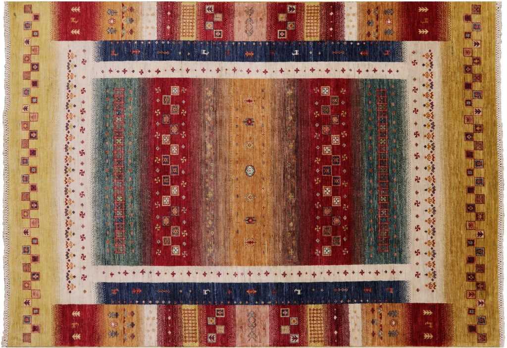 Hand Knotted Persian Gabbeh Tribal Rug - Manhattan Rugs