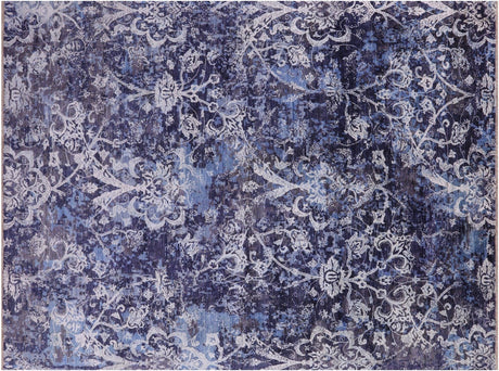 Modern Hand Knotted Wool & Silk Rug - Manhattan Rugs