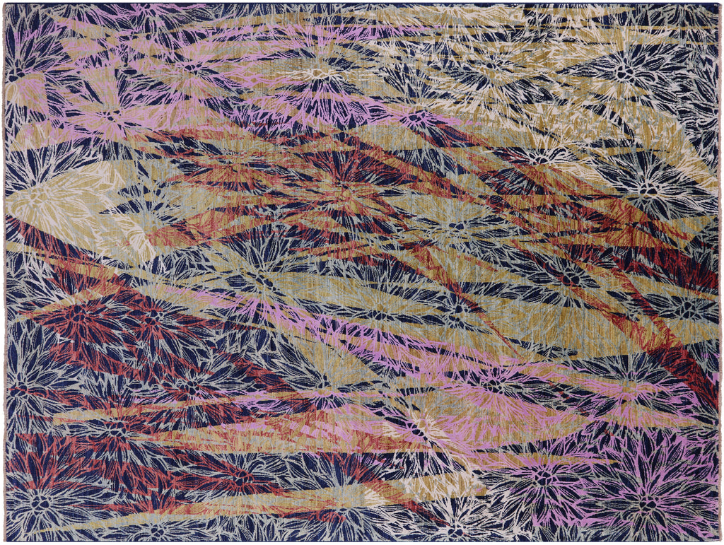 Wool & Silk Modern Handmade Rug - Manhattan Rugs