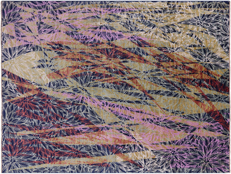 Wool & Silk Modern Handmade Rug - Manhattan Rugs