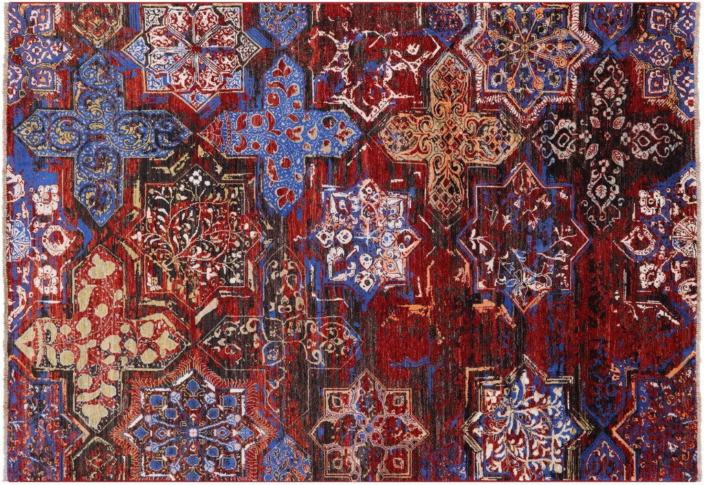 Modern Wool & Silk Hand Knotted Rug - Manhattan Rugs