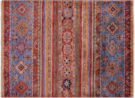 Hand Knotted Khorjin Super Kazak Rug - Manhattan Rugs
