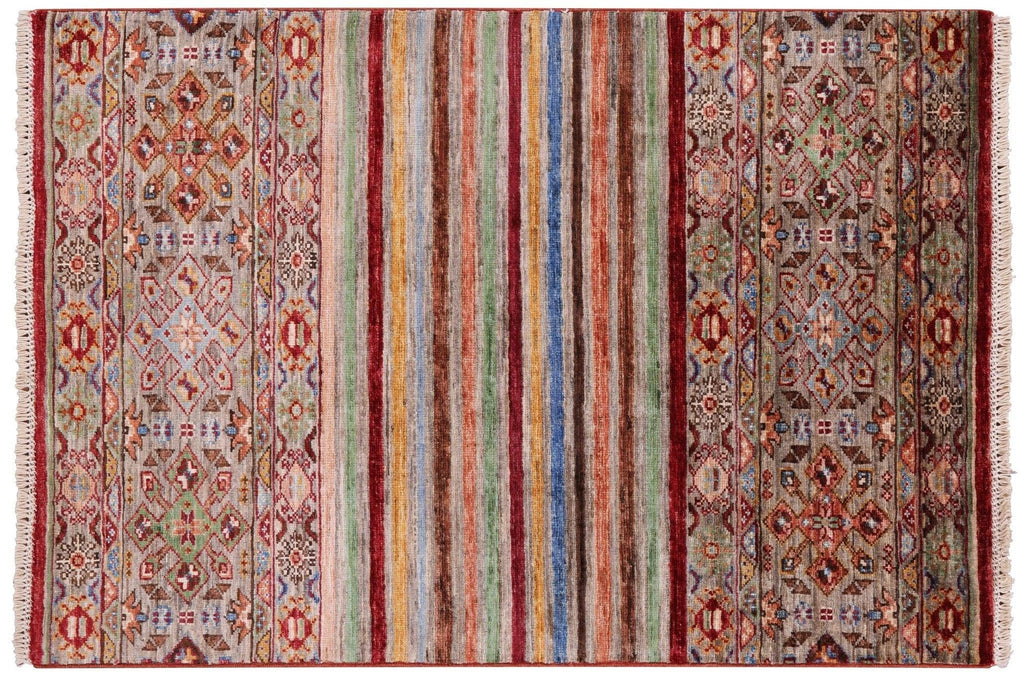 Hand Knotted Khorjin Super Kazak Wool Rug - Manhattan Rugs