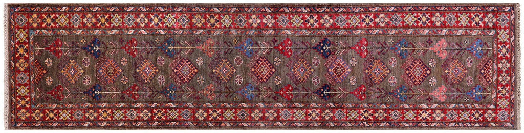 Runner Super Kazak Hand Knotted Wool Rug - Manhattan Rugs