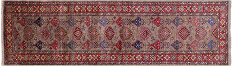 Runner Super Kazak Hand Knotted Wool Rug - Manhattan Rugs