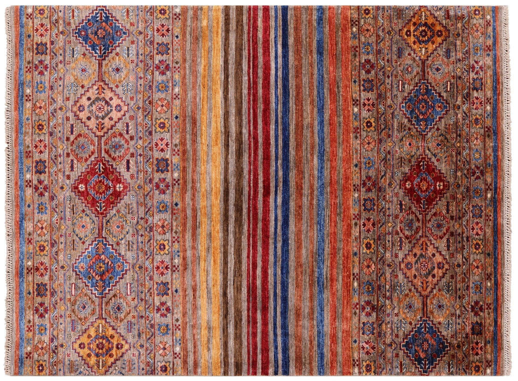 Hand Knotted Khorjin Super Kazak Rug - Manhattan Rugs
