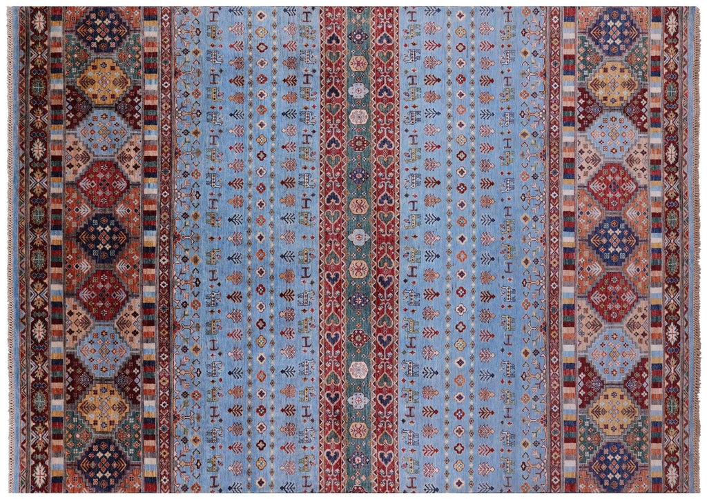 Hand Knotted Tribal Persian Gabbeh Wool Rug - Manhattan Rugs