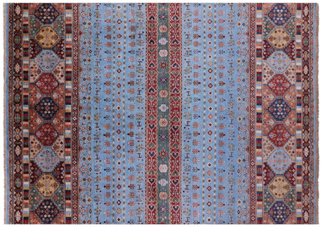 Hand Knotted Tribal Persian Gabbeh Wool Rug - Manhattan Rugs