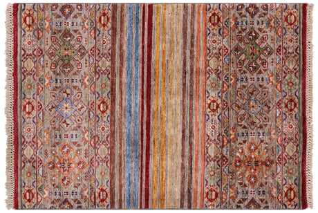 Hand Knotted Khorjin Super Kazak Wool Rug - Manhattan Rugs