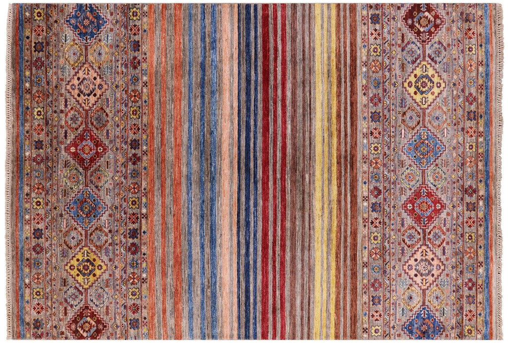 Super Kazak Khorjin Hand-Knotted Rug - Manhattan Rugs