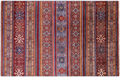 Hand Knotted Tribal Khorjin Wool Rug - Manhattan Rugs