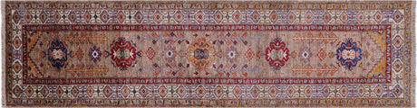Runner Super Kazak Hand Knotted Wool Rug - Manhattan Rugs