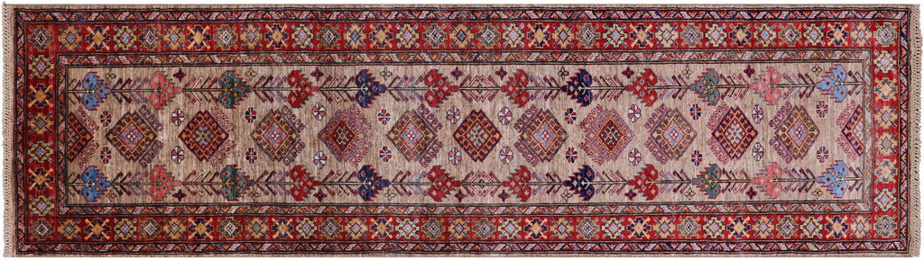 Runner Super Kazak Hand Knotted Wool Rug - Manhattan Rugs