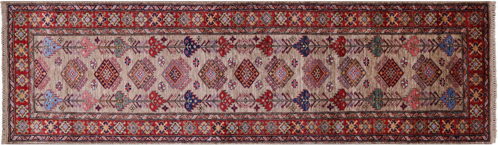 Handmade Super Kazak Wool Runner Rug - Manhattan Rugs