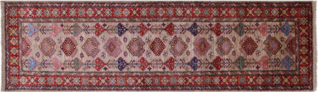 Handmade Super Kazak Wool Runner Rug - Manhattan Rugs