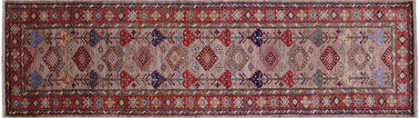 Runner Super Kazak Hand Knotted Wool Rug - Manhattan Rugs