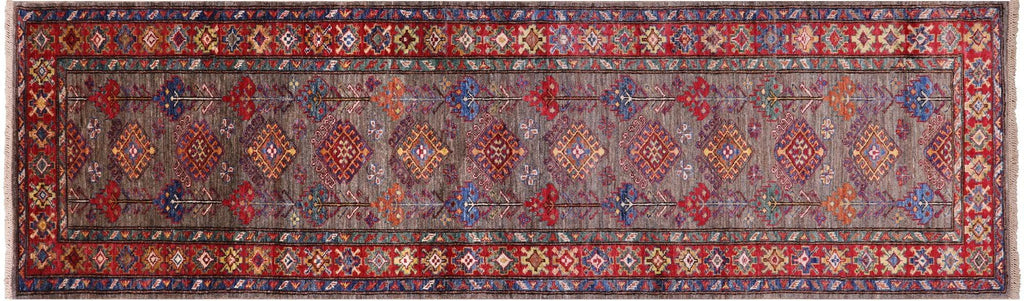 Runner Super Kazak Hand Knotted Wool Rug - Manhattan Rugs
