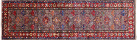 Runner Super Kazak Hand Knotted Wool Rug - Manhattan Rugs