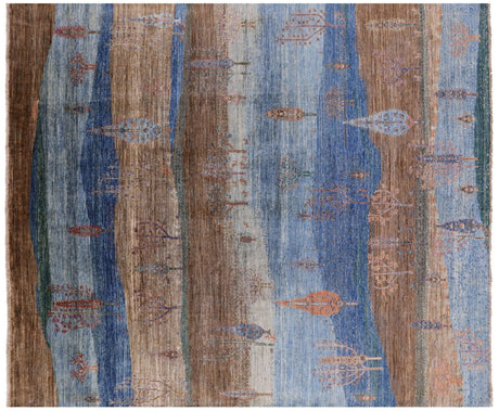 Tribal Persian Gabbeh Hand-Knotted Wool Rug - Manhattan Rugs