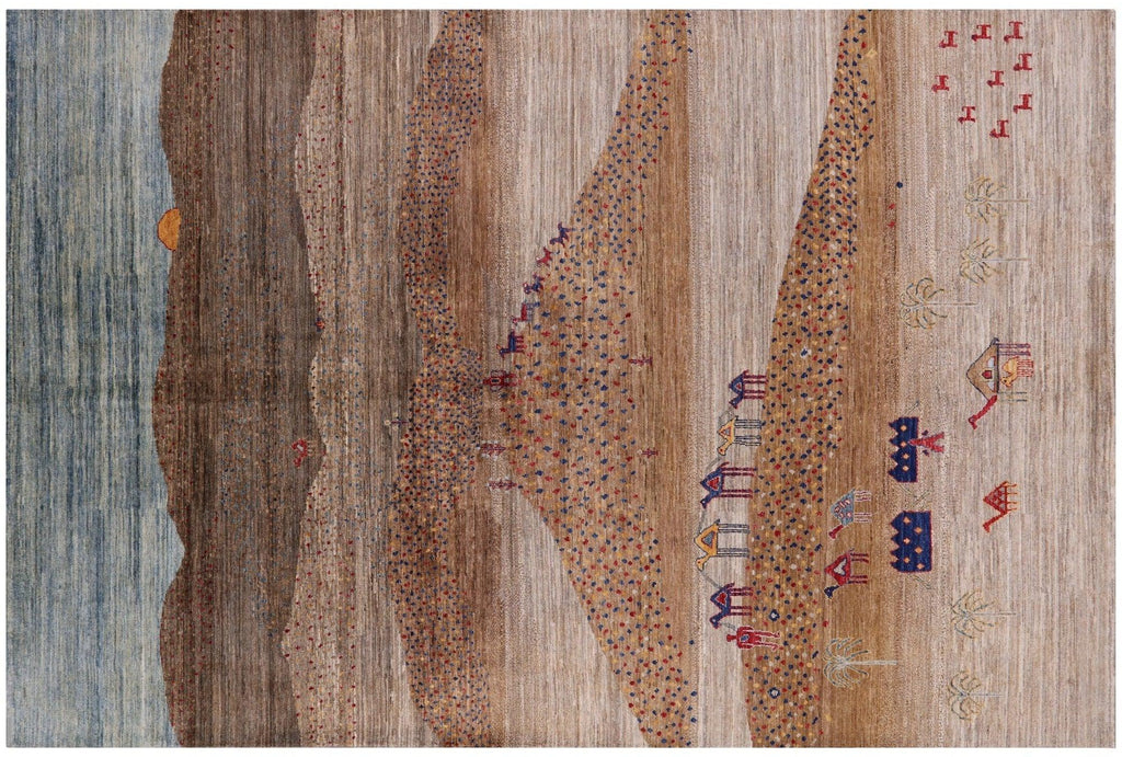 Persian Gabbeh Tribal Handmade Rug - Manhattan Rugs