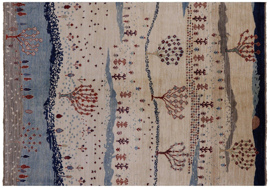 Persian Gabbeh Tribal Hand Knotted Rug - Manhattan Rugs