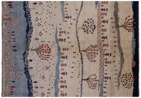 Persian Gabbeh Tribal Hand Knotted Rug - Manhattan Rugs