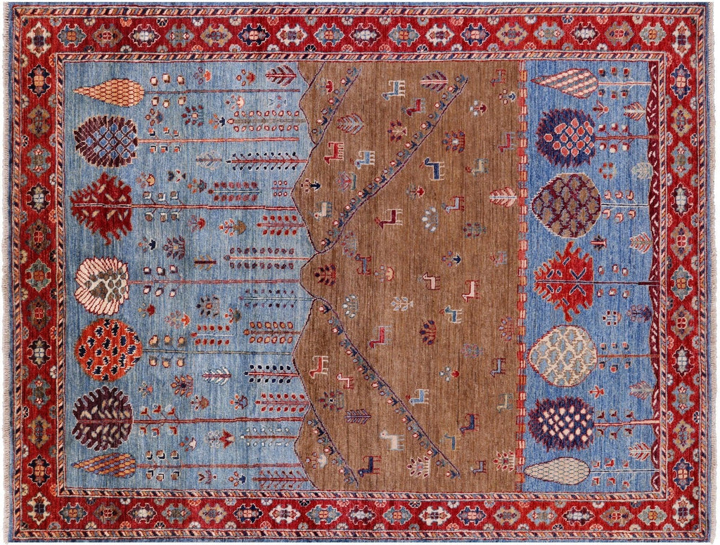 Tribal Persian Gabbeh Hand Knotted Rug - Manhattan Rugs