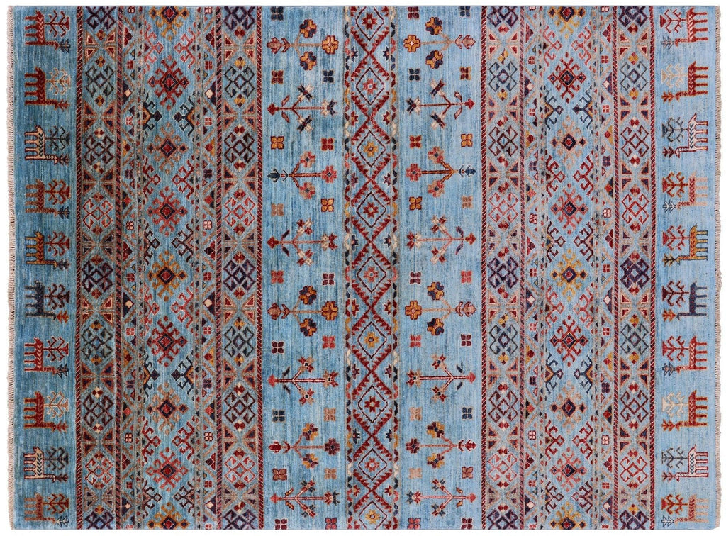 Persian Gabbeh Tribal Hand Knotted Wool Rug - Manhattan Rugs