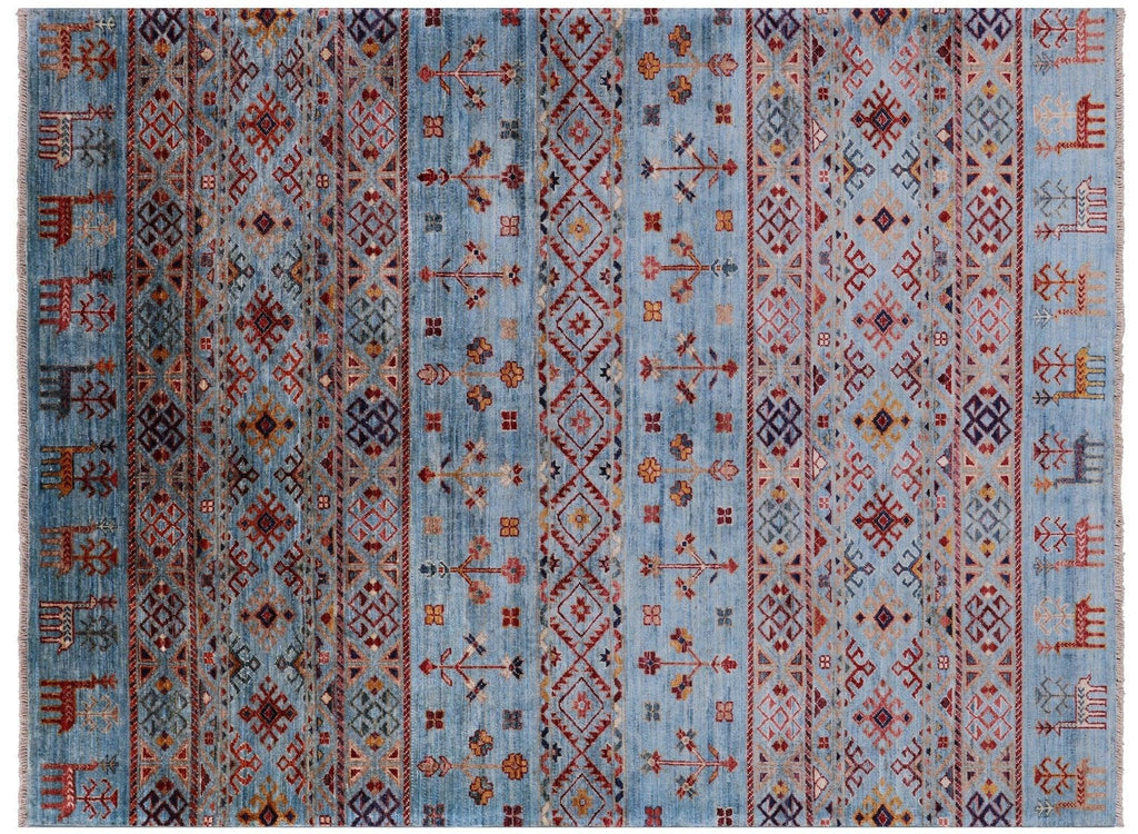 Persian Gabbeh Tribal Handmade Wool Rug - Manhattan Rugs