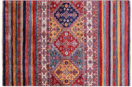 Tribal Khorjin Hand Knotted Wool Rug - Manhattan Rugs