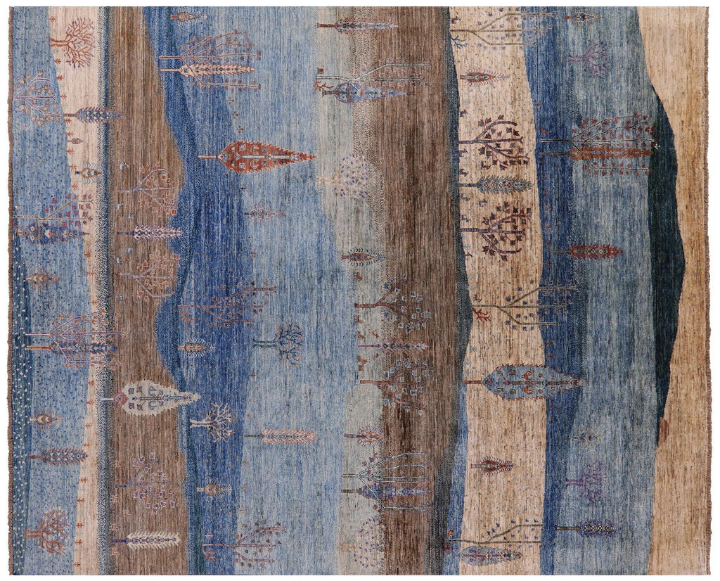Hand-Knotted Persian Gabbeh Tribal Wool Rug - Manhattan Rugs