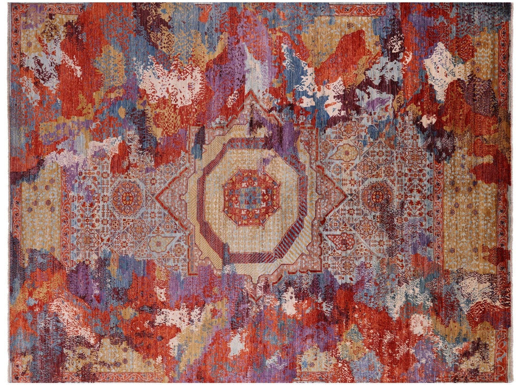 Contemporary Hand-Knotted Wool Rug - Manhattan Rugs