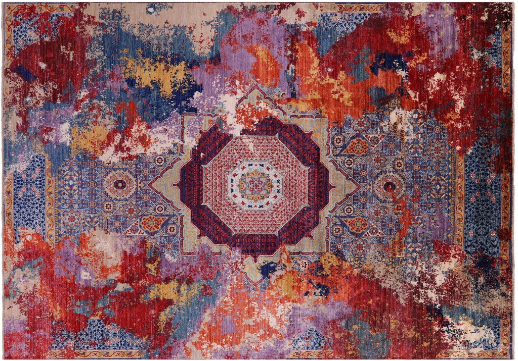 Contemporary Hand-Knotted Wool Rug - Manhattan Rugs