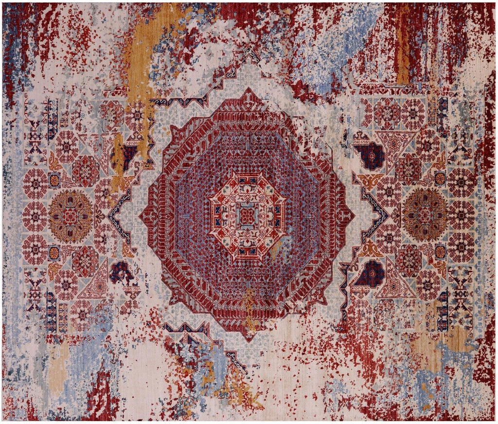 Contemporary Hand-Knotted Wool Rug - Manhattan Rugs