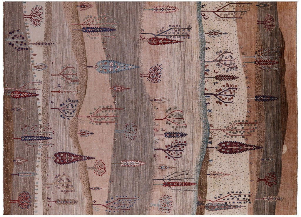 Persian Gabbeh Tribal Handmade Wool Rug - Manhattan Rugs