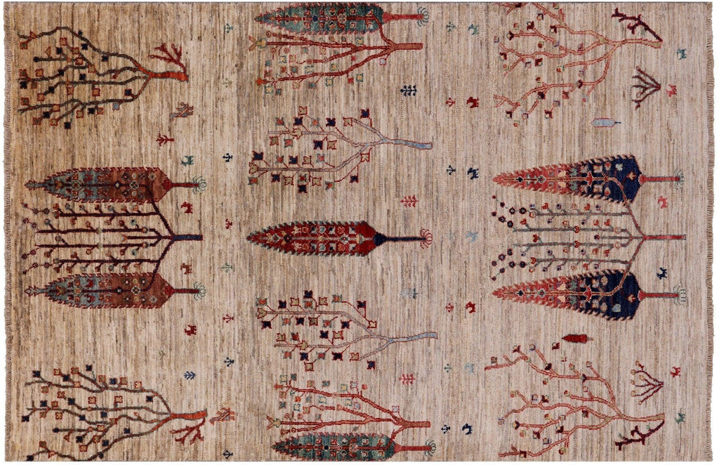 Persian Gabbeh Tribal Handmade Wool Rug - Manhattan Rugs