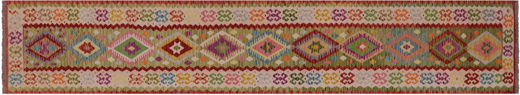 Reversible Kilim Flat Weave Runner Rug - Manhattan Rugs