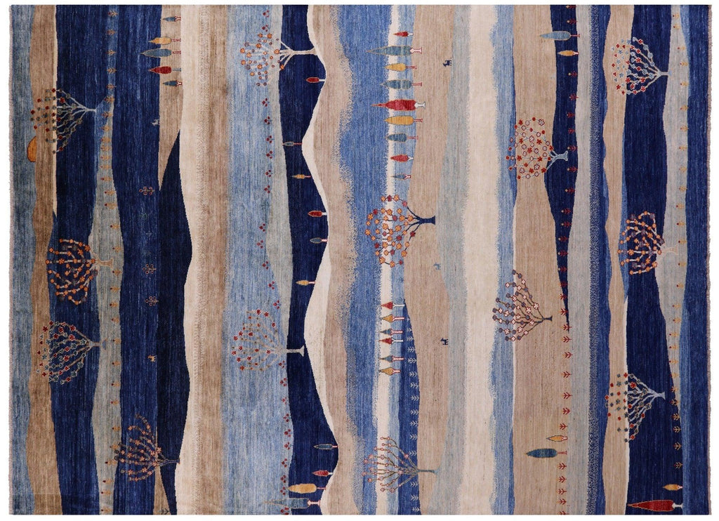 Persian Gabbeh Tribal Handmade Wool Rug - Manhattan Rugs