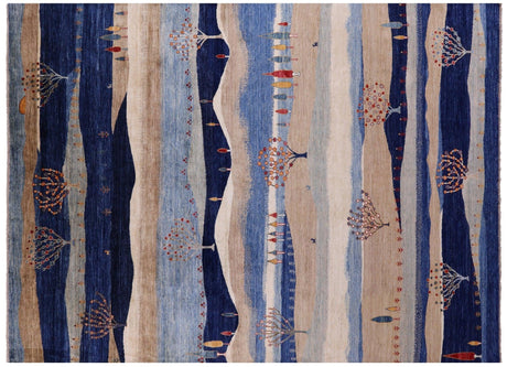 Persian Gabbeh Tribal Handmade Wool Rug - Manhattan Rugs