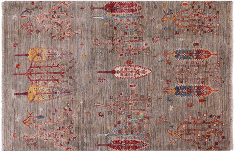 Hand Knotted Tribal Persian Gabbeh Rug - Manhattan Rugs