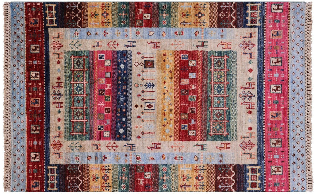 Tribal Persian Gabbeh Handmade Rug - Manhattan Rugs