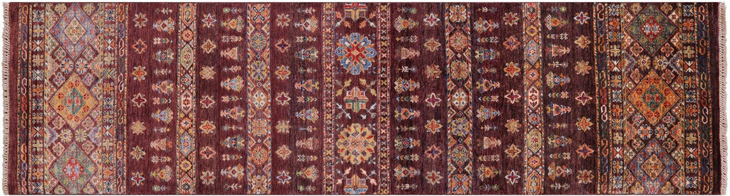 Handmade Khorjin Super Kazak Runner Rug - Manhattan Rugs