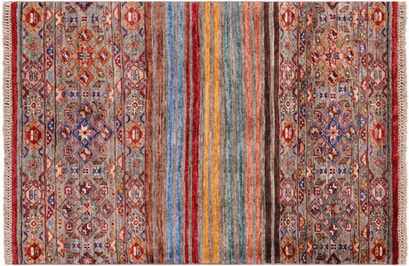 Khorjin Super Kazak Hand-Knotted Wool Rug - Manhattan Rugs
