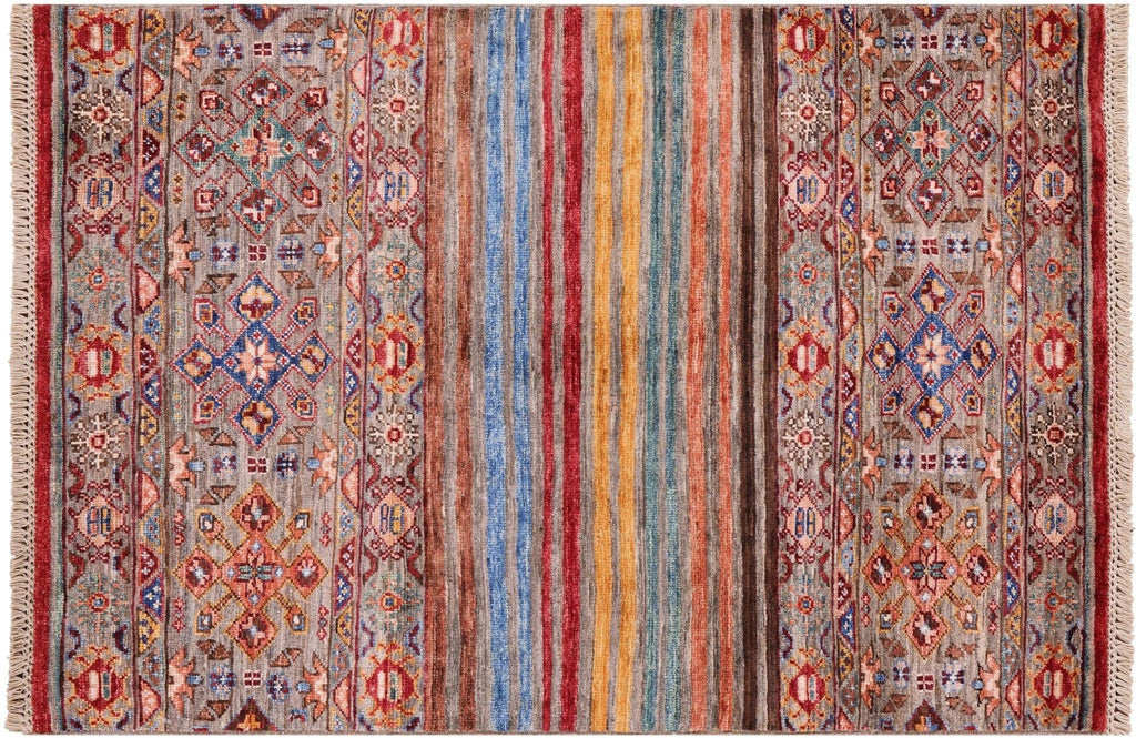 Handmade Khorjin Super Kazak Wool Rug - Manhattan Rugs