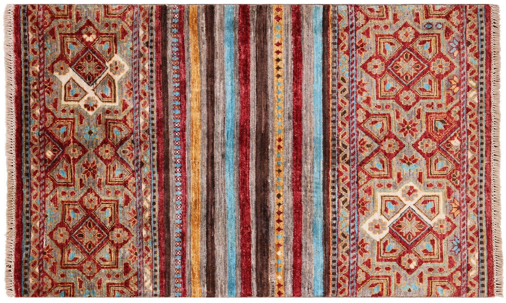Tribal Khorjin Handmade Wool Rug - Manhattan Rugs