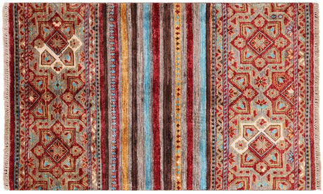 Tribal Khorjin Handmade Wool Rug - Manhattan Rugs