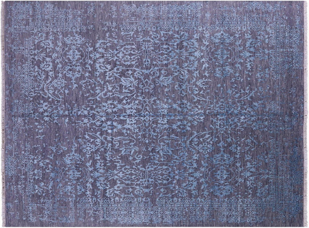 Modern Hand-Knotted Wool & Silk Rug - Manhattan Rugs