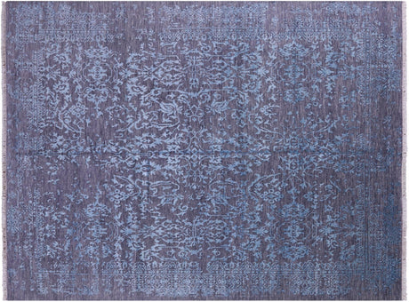 Modern Hand-Knotted Wool & Silk Rug - Manhattan Rugs