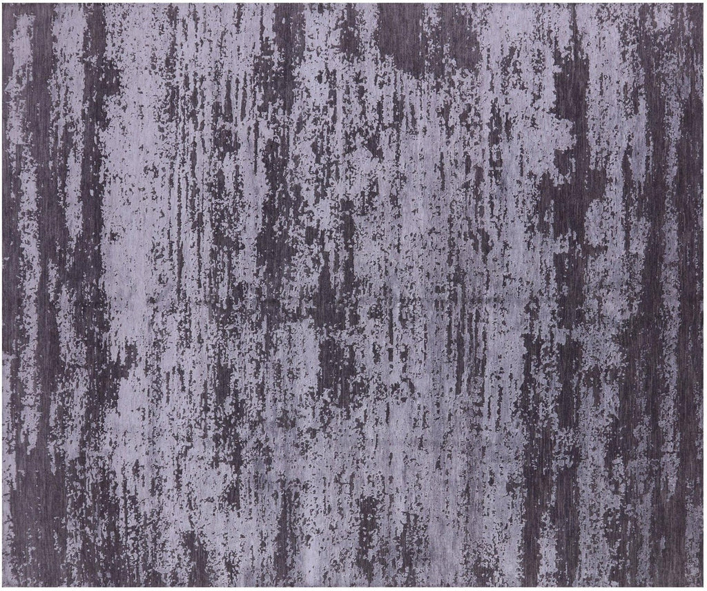 Abstract Hand-Knotted Wool & Silk Rug - Manhattan Rugs