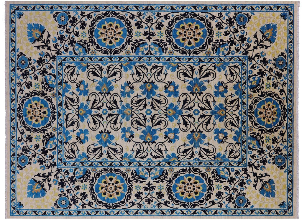 Hand-Knotted William Morris Wool Rug - Manhattan Rugs